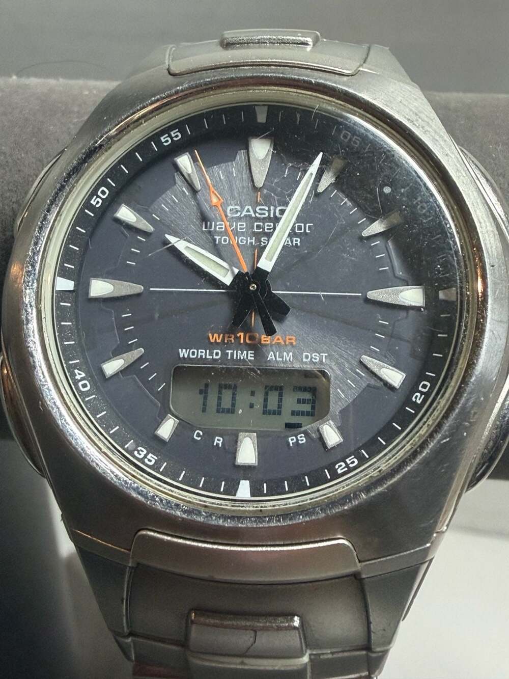 Casio Wave Ceptor Tough Solar World Time Analog Digital Watch